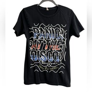Panic at the Disco Death of a Bachelor Women’s Black Band Graphic Tee